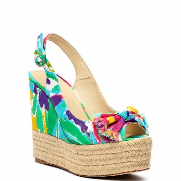 Frances Valentine Eve Fabric Wrapped Wedges - Picture 15 of 15